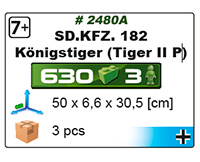 Char allemand TIGER II P SD.KFZ.182 KONIGSTIGER